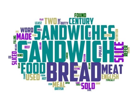 Sandwich Typography Book Cover
