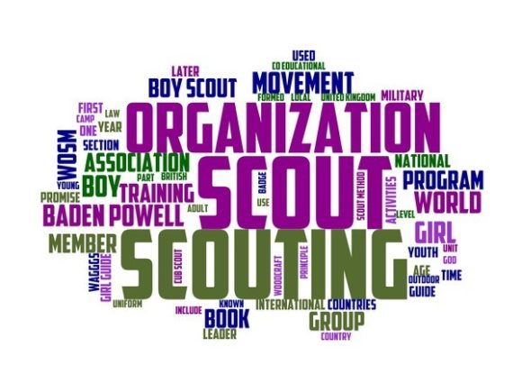 Scouting Typography Background