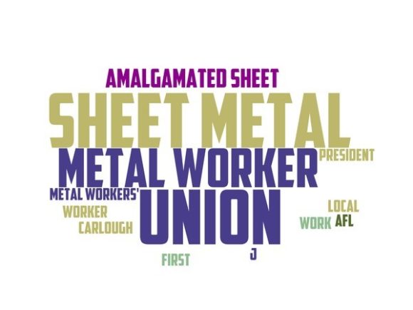 Sheet Metal Worker Typography Banner