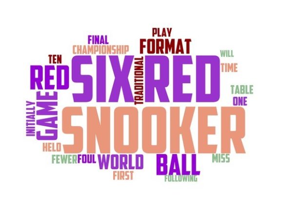 Six Red Snooker Typography Tshirt: Where Bold Lettering Meets Intentional Design