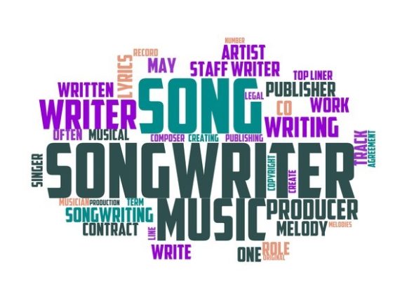 Song Writer Typography Book Cover