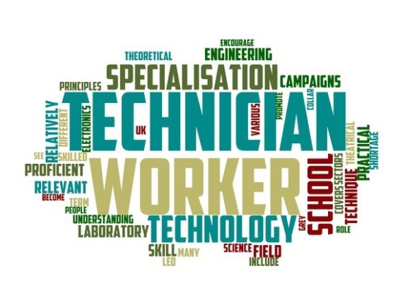 Technician Typography Tie Dye